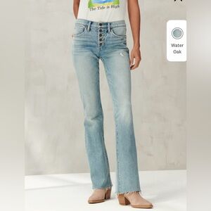 NWT Lucky Brand Ava Mid/Rise Button Fly Boot Cut Jeans 10/30R
